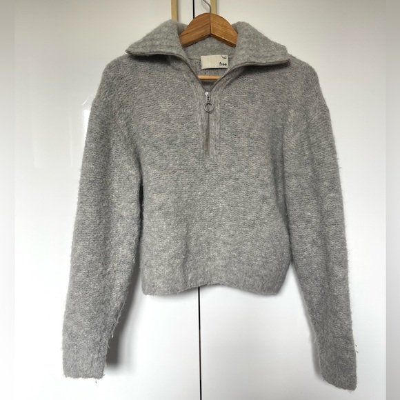 Wilfred Sweaters - Aritzia Wilfred Free wool/ Alpaca blend Gwyneth Quarter Zip Sweater Small